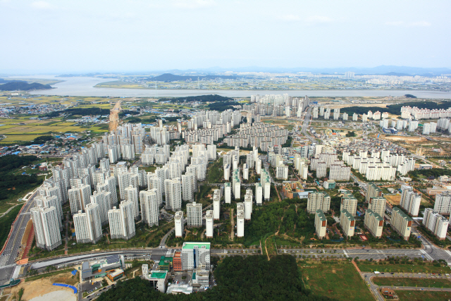 수도권 한 신도시의 전경. /서울경제DB