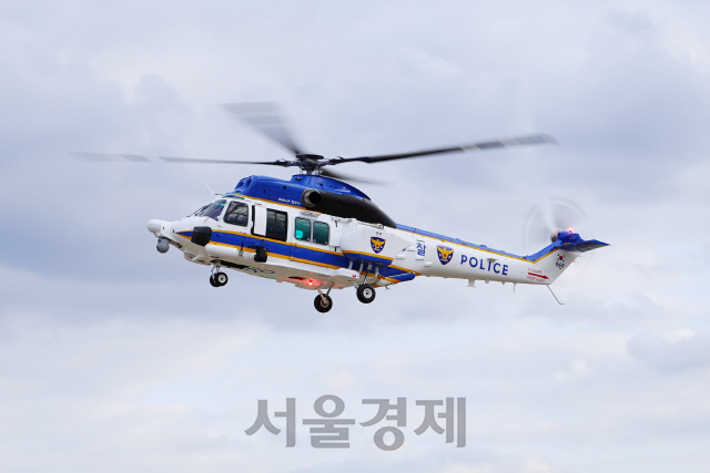 수리온을 기반으로 개발한 경찰헬기 참수리(KUH-1P)/사진제공=한국항공우주산업
