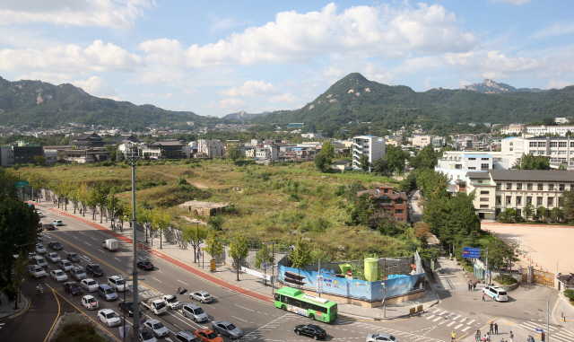 대한항공 송현동 부지 전경./연합뉴스