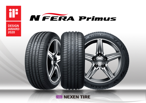넥센타이어의 초고성능 타이어 ‘엔페라 프리머스’(N’FERA Primus)가 독일 ‘iF 디자인 어워드 2020’ 제품 부문에서 본상을 수상했다./사진제공=넥센타이어