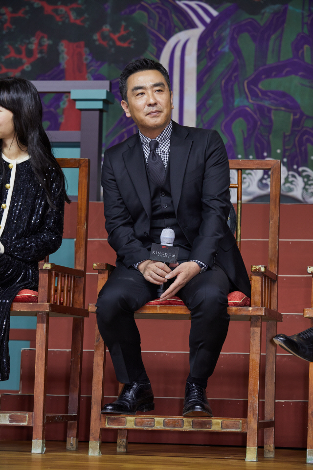 ‘킹덤2’의 배우 류승룡이 제작발표회에 참석했다. / 사진=넷플릭스 제공