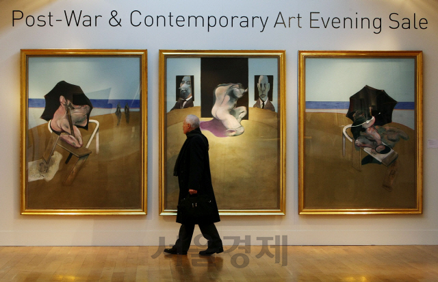 프란시스 베이컨의 작품 ‘트립틱(triptych)’./블룸버그
