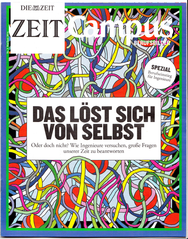 Zeitmagazine_Cover(2014)  독일의 Zeit Campus 잡지를 위해 작업한 아트워크