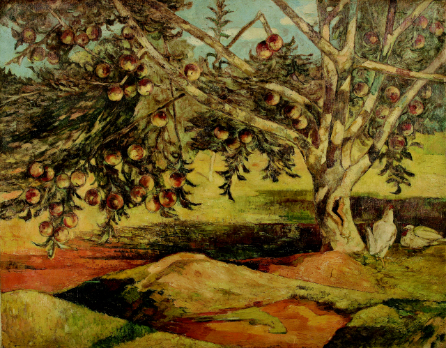 이인성의 1942년작 ‘사과나무’ /사진제공=대구미술관