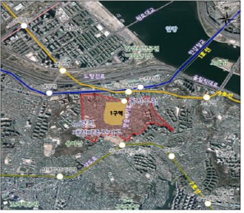 노량진1재정비촉진구역 위치도. /제공=서울시