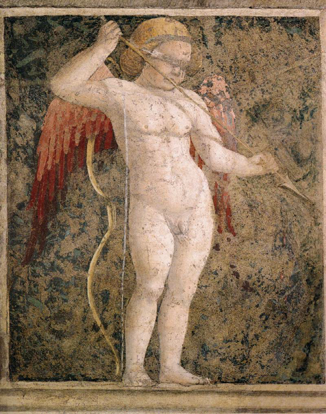 르네상스 시대 이탈리아 화가인 피에로 델라프란체스카가 그린 ‘눈 가린 큐피드’