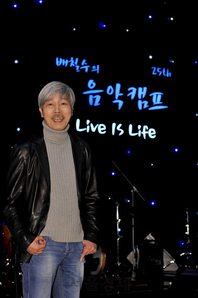 ‘배철수의 음악캠프’ 25주년 공개방송 당시 배철수. /사진제공=MBC