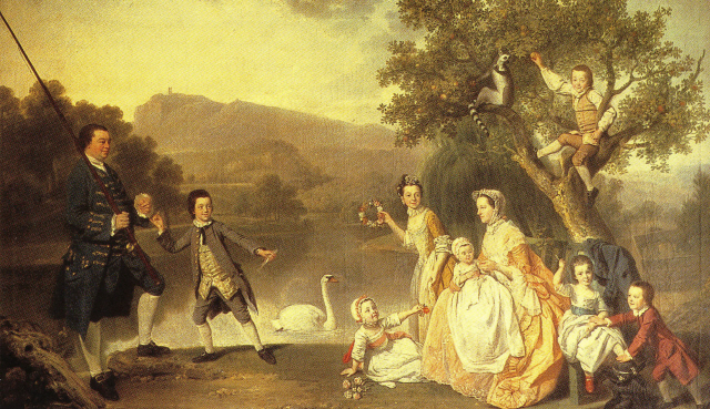 요한 조파니의 1767년작 ‘아크홀 3세 존과 그의 가족’