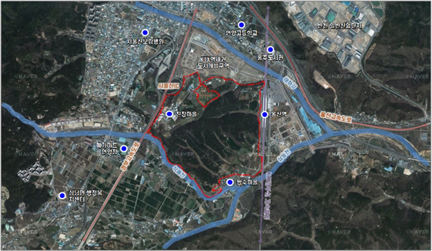 울산 KTX 역세권 복합특화단지 개발사업 위치도./사진제공=울산시