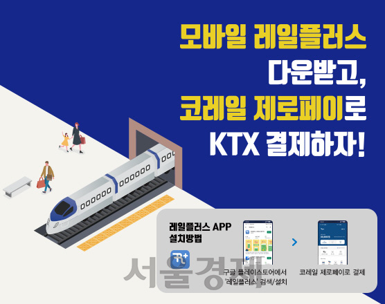 한국철도 KTX 제로페이 결재 홍보이미지. 사진제공=한국철도