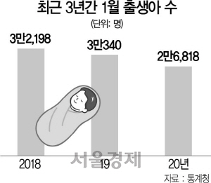 2615A06 최근 3년간 1월 출생아 수