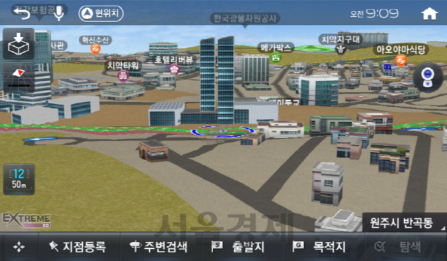 한국광물자원공사의 3D 랜드마크 구현 모습. /사진제공=팅크웨어
