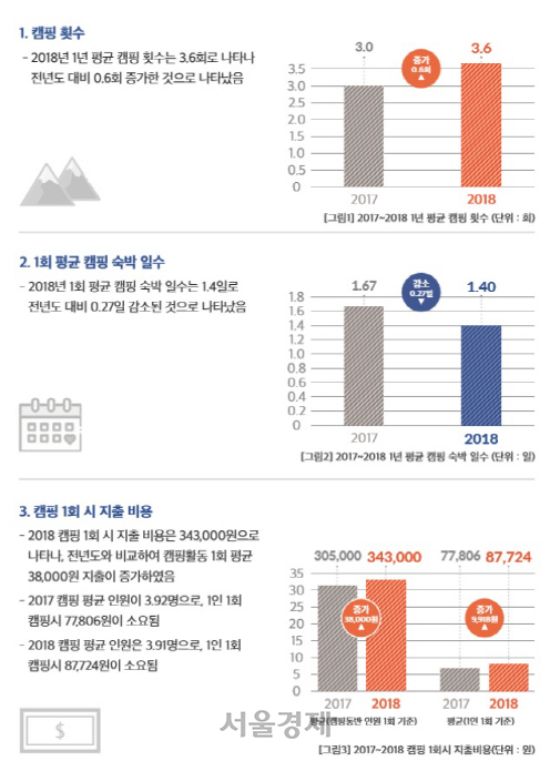 2018년 캠핑산업현황조사./자료제공=캠핑아웃도어진흥원