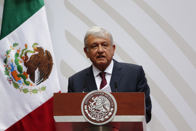 안드레스 마누엘 로페스 오브라도르 멕시코 대통령./EPA연합뉴스