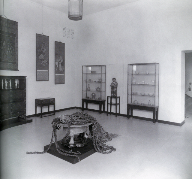 1927년4월8일 문을 연 호놀룰루미술관의 한국실 개관 첫 날 모습.