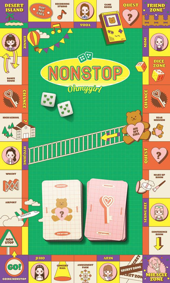 오마이걸 ‘NONSTOP’ 게임 보드판 티저 / 사진=WM엔터테인먼트 제공