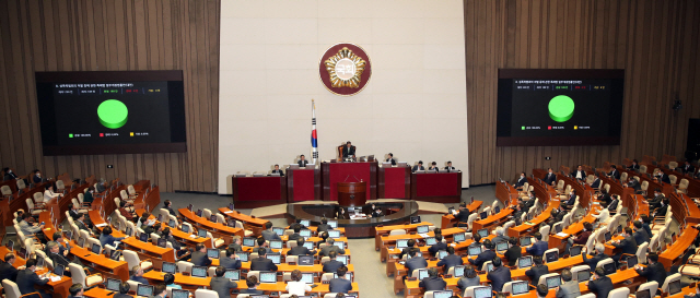 29일 국회에서 제2차 본회의가 열리고 있다. /연합뉴스