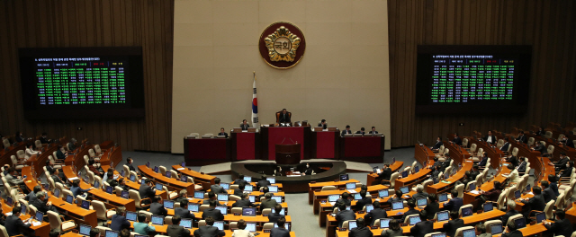 29일 국회에서 제2차 본회의가 열리고 있다. /연합뉴스