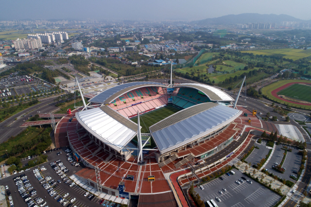 2020시즌 K리그 개막전이 열릴 전주월드컵경기장. /사진제공=한국프로축구연맹