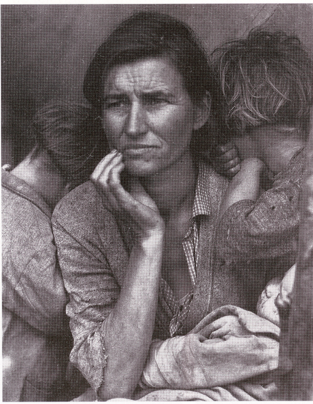 도로시아 랭이 1936년에 촬영한 ‘이주자 어머니’