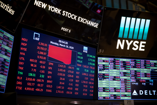 미국 뉴욕증권거래소(NYSE) 내부 /신화연합뉴스