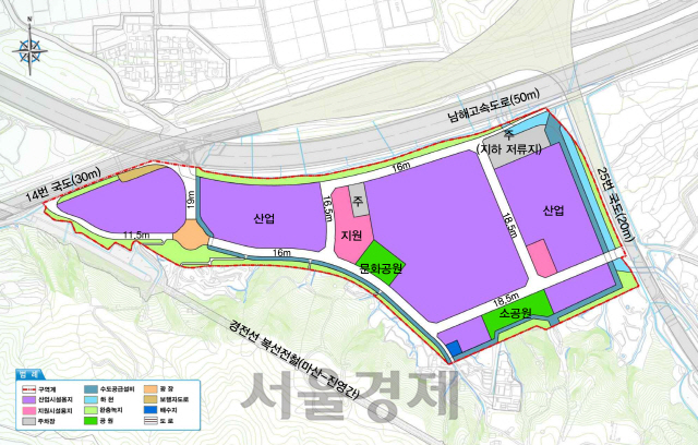 덕산일반산업단지 토지이용계획. /사진제공=창원시