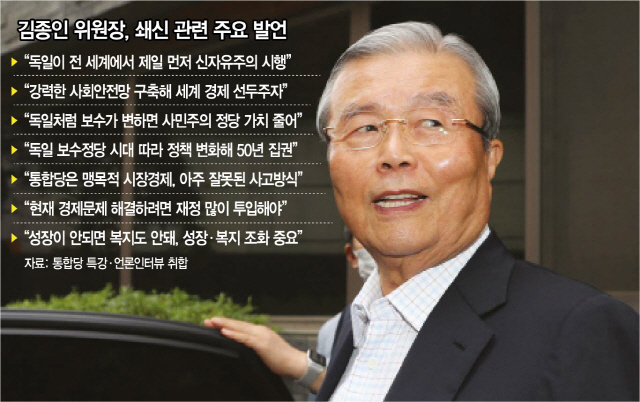 김종인 미래통합당 비상대책위원장이 28일 오전 서울 종로구의 자택에서 출근하고 있다. /연합뉴스