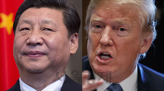 시진핑(왼쪽) 중국 국가 주석과 도널드 트럼프 미국 대통령.