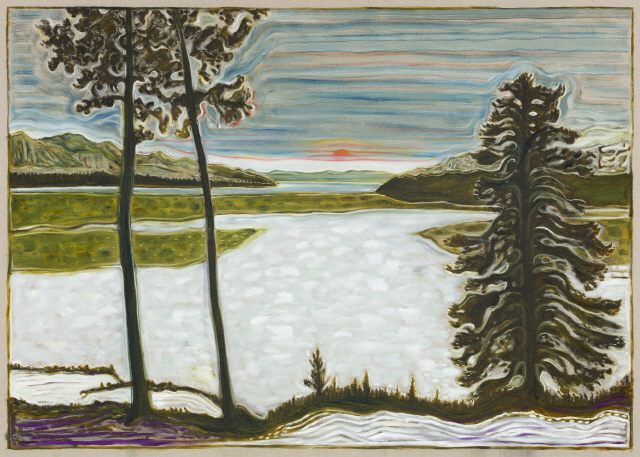 빌리 차일디쉬 ‘한밤중의 태양과 얼어붙은 호수(midnight sun/ frozen lake)’ /사진제공=리만머핀갤러리