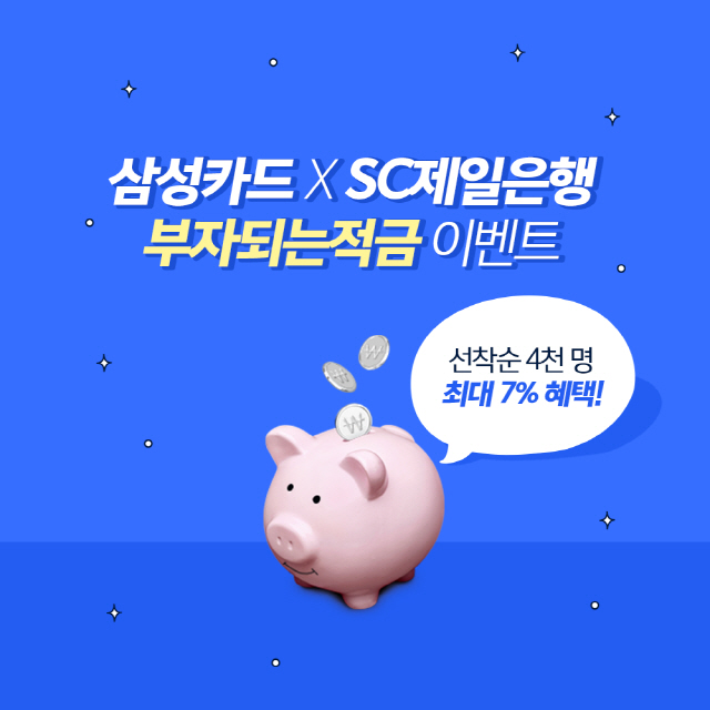 SC제일은행·삼성카드 손잡고 '연7%금리효과'만들었다