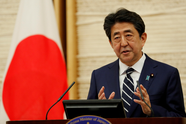 아베 신조 일본 총리/로이터연합뉴스