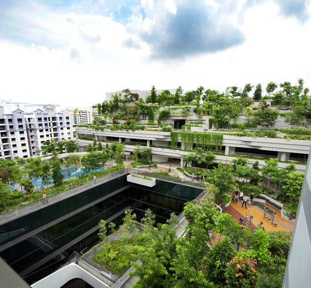 수직 정원을 갖춘 싱가포르의 건축물 /사진=싱가포르 국립공원위원회