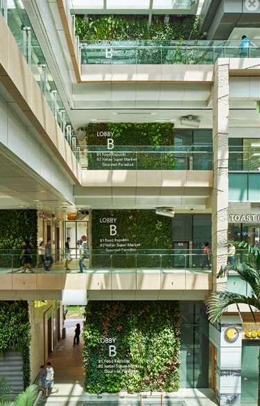 수직 정원을 갖춘 싱가포르의 건축물 /사진=싱가포르 국립공원위원회
