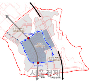 세종 스마트시티 구역 내 공간계획.