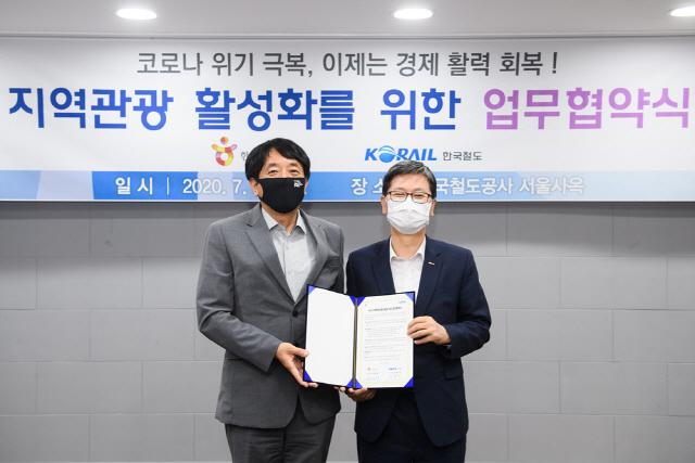 한국철도-한국관광공사, 코로나19 극복 관광활성화 힘 모은다