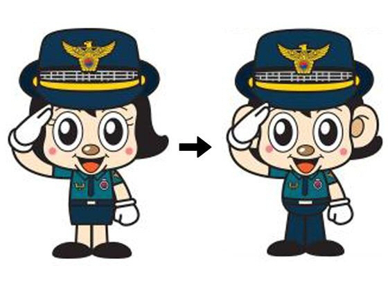 경찰청 ‘포순이’ 캐릭터가 21년 만에 바뀐다. 변경 전(왼쪽)과 후 포순이./사진=경찰청 제공