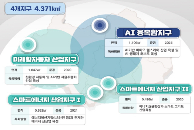 광주경제자유구역 4개지구 현황도 /사진제공=광주시