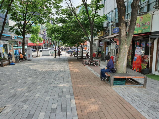 성남시 분당구 야탑3동 나르샤 가온길 모습