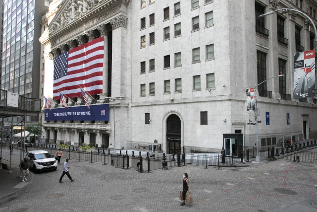 미국 뉴욕의 뉴욕증권거래소(NYSE) 전경 /AP 연합뉴스.