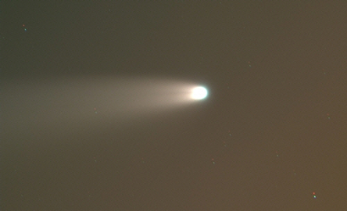 지난 15일 미국 애리조나 레몬산에서 천문연이 운영하는 OWL-Net 4호기로 촬영한 니오와이즈 혜성.
