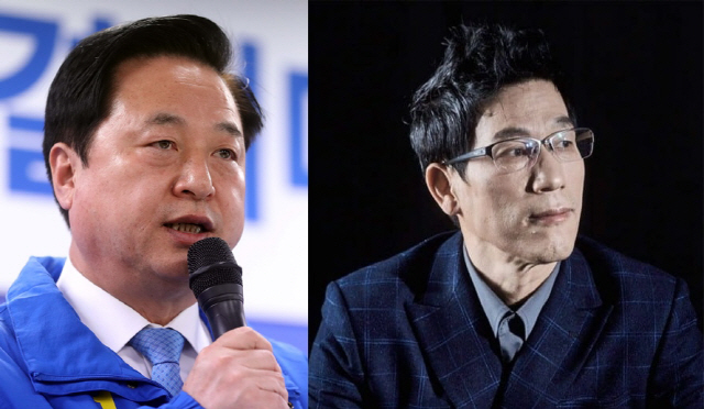 김두관 더불어민주당 의원(왼쪽), 오른쪽은 진중권 전 동양대 교수. /연합뉴스