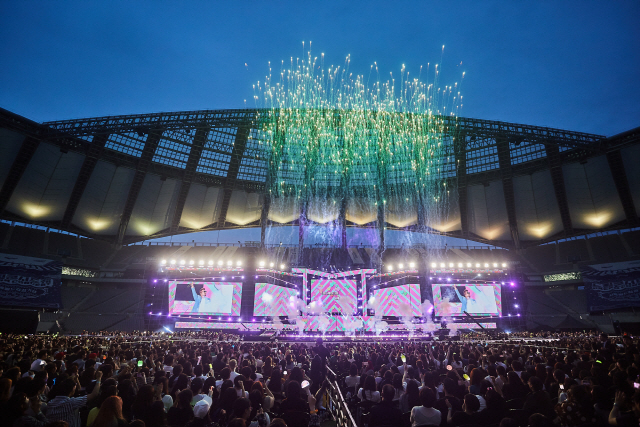 지난해 서울월드컵 경기장에서 열린 제25회 드림콘서트 장면 /사진제공=현대오일뱅크