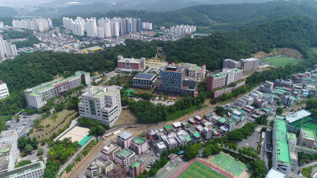 드론으로 촬영한 수성대학교 전경./제공=수성대