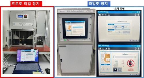 에너지기술연구원이 개발한 나노촉매합성장치.