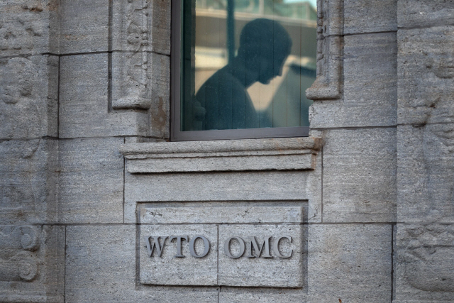 스위스 제네바에 위치한 세계무역기구(WTO) 본부 입구 /AFP연합뉴스