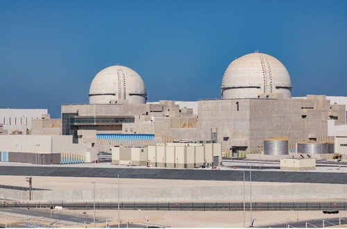 아랍에미리트(UAE) 바라카 원전 1, 2호기의 전경. /사진제공=한국전력