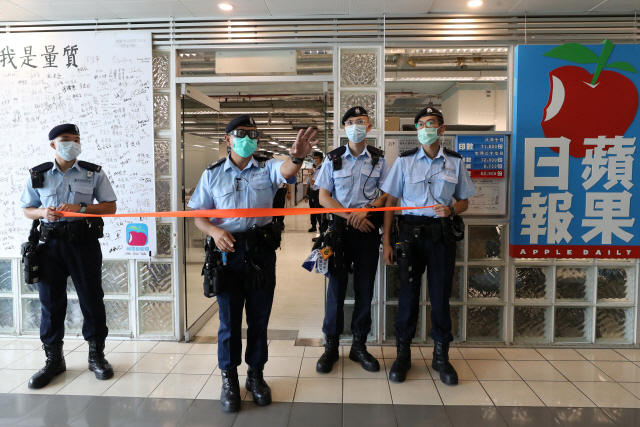 홍콩 경찰, '신뢰할 수 있는 매체'만 취재허용 방침 논란