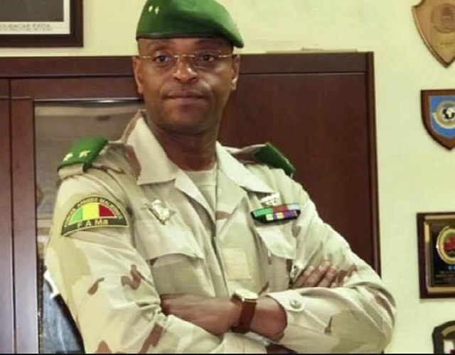 아프리카 말리 군사 쿠데타의 주동자로 추정되는 Cheick Fanta Mady Dembele 장군./EPA연합뉴스