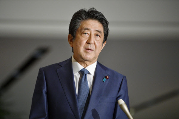 아베 신조 일본 총리.
