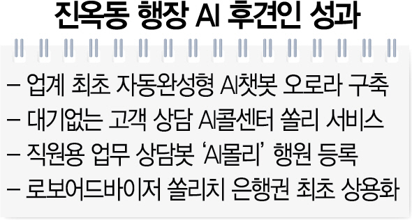 신한은행, 진옥동 행장 총괄 'AI 통합센터' 출범